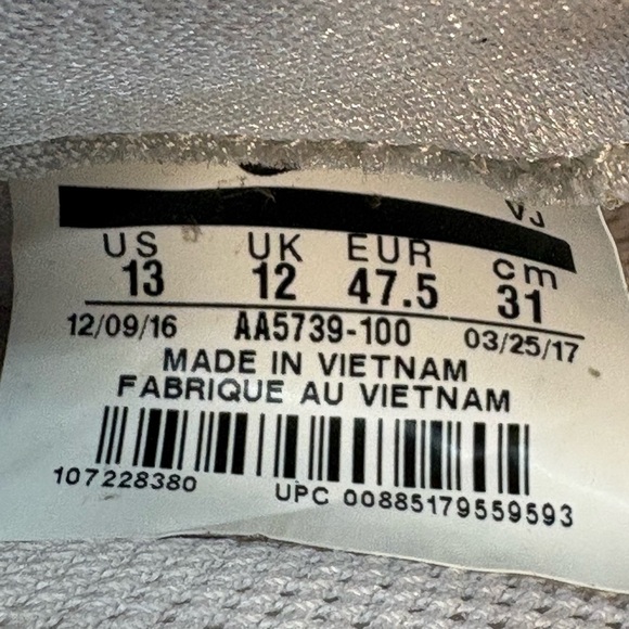 Nike Men's Air Max Fury Running Shoes AA5739-100. - Picture 14 of 15